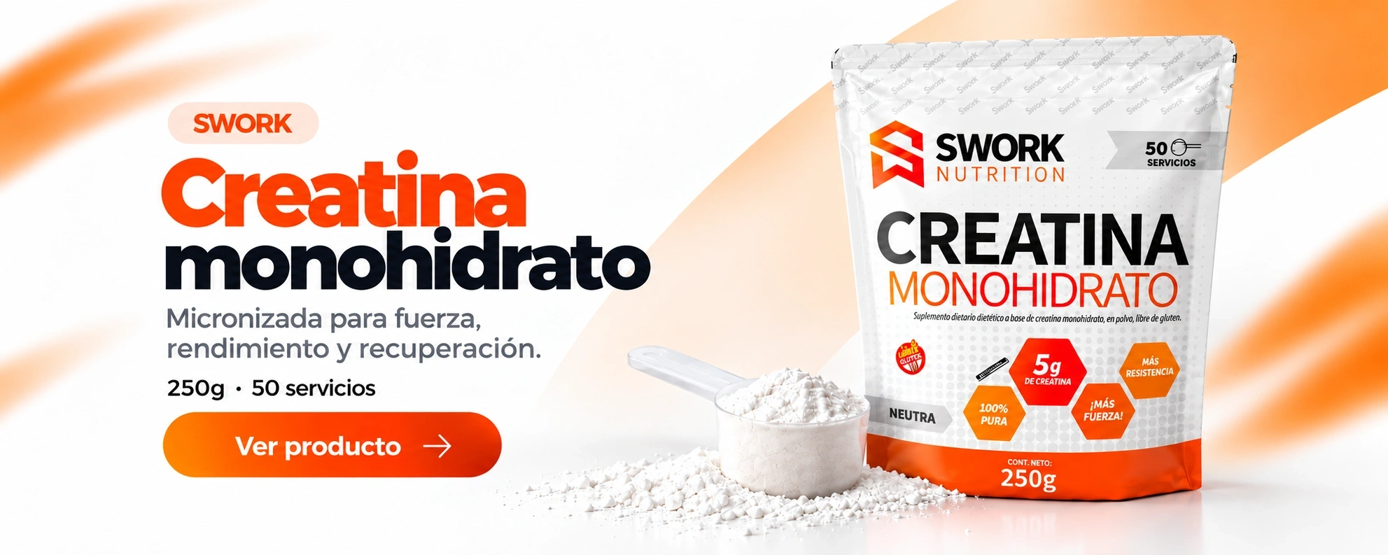 Creatina monohidrato Swork Nutrition